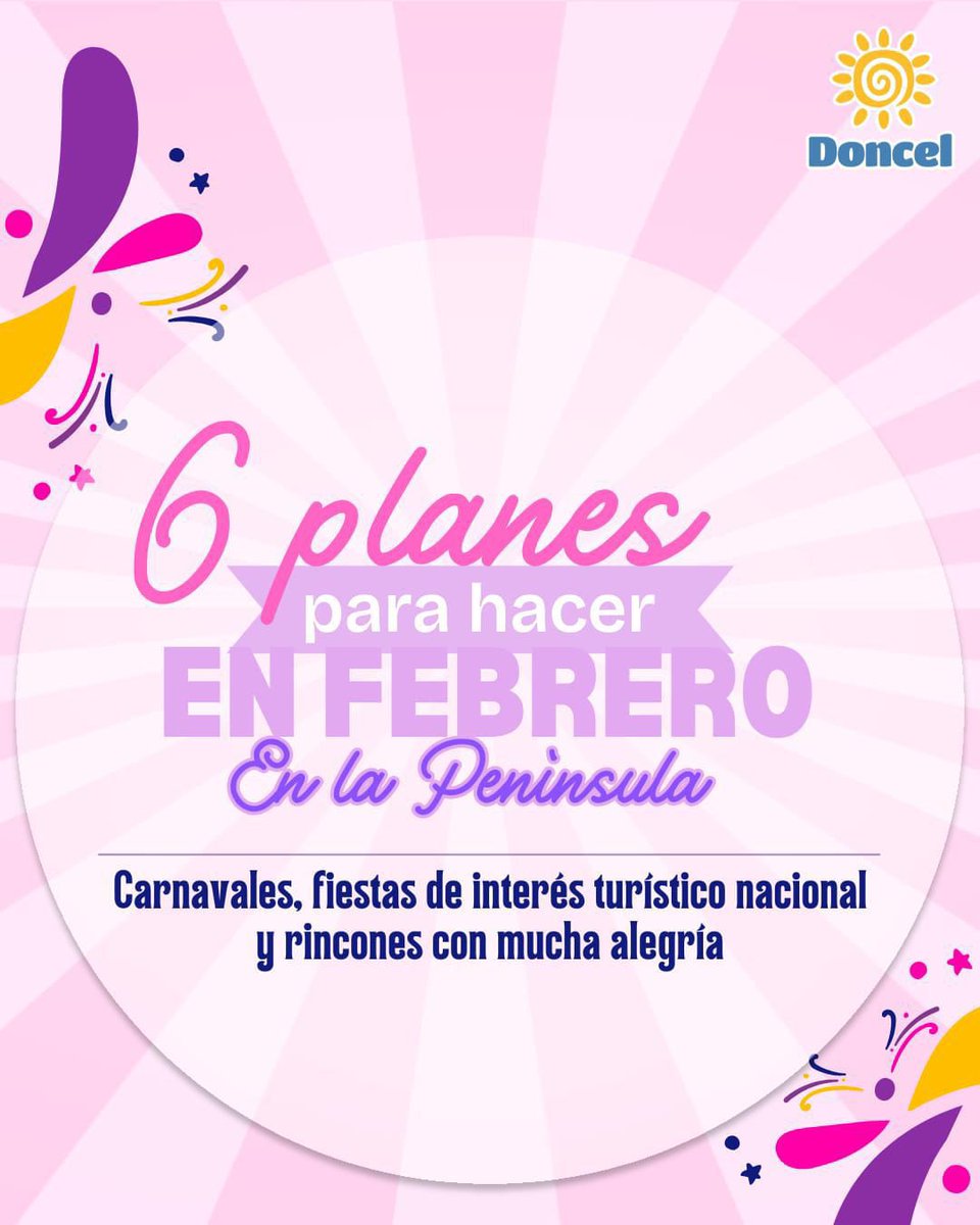 ViajesDoncel's tweet photo. Nueva entrada en nuestro BlogDoncel 📝
.
🎭🇪🇸🇵🇹 6 PLANES EN FEBRERO EN LA PENÍNSULA IBÉRICA. Fiestas de interés turístico nacional y destinos sorprendentes https://t.co/YLgj5wAd75 https://t.co/HKbTMuxPPd
