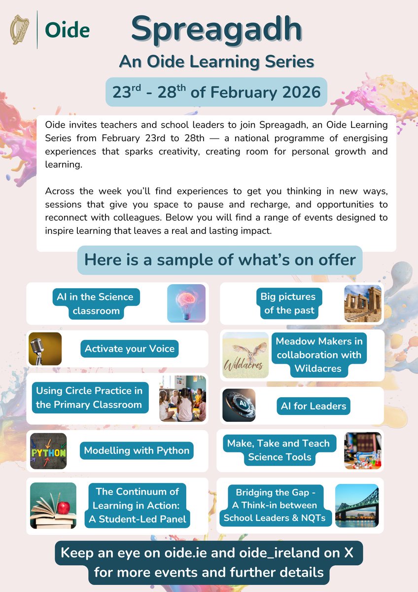 Oide Technology Subjects Post-primary tweet media