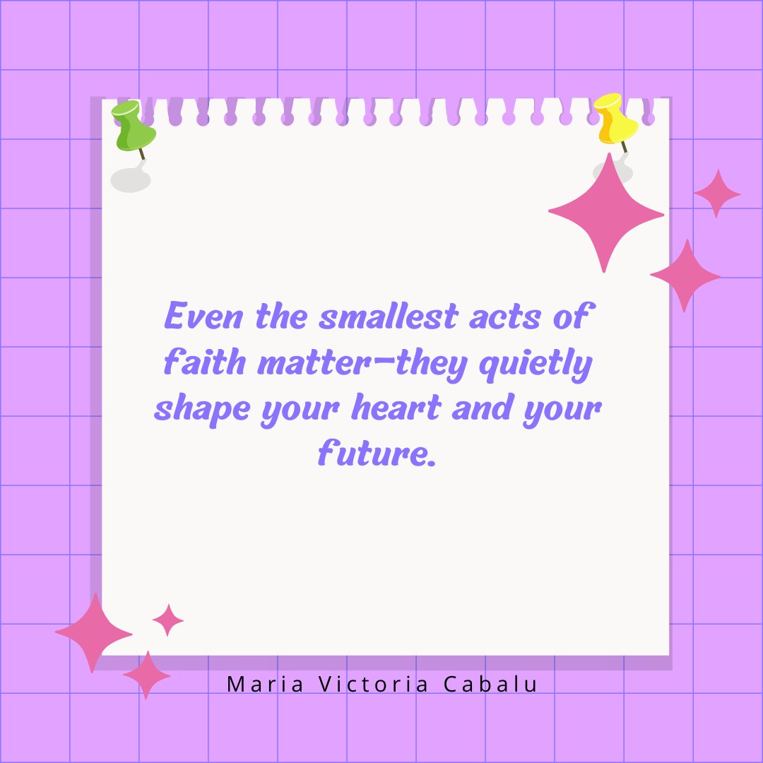 betheboldyou's tweet image. You don’t need grand gestures to grow. Consistency and trust in the little things build lasting strength.
#SmallActsBigFaith #QuietStrength #WomenOfFaithDaily #TrustTheProcess #FaithfulSteps