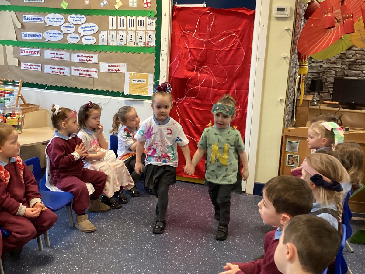 StBellarmine's tweet image. Nursery’s Trashion show was a big hit.  Thanks to all our children and families for their hard work.  They looked fabulous #trashionshow #recycle