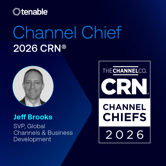 Minaperrot's tweet photo. Tenable is a 100% channel company. That’s why we’re proud to see three of our leaders recognized as #CRN 2026 #ChannelChiefs. Their commitment to a partner-first strategy is what allows us to scale, innovate, and close the exposure gap together. https://t.co/2Ob7vuluTw