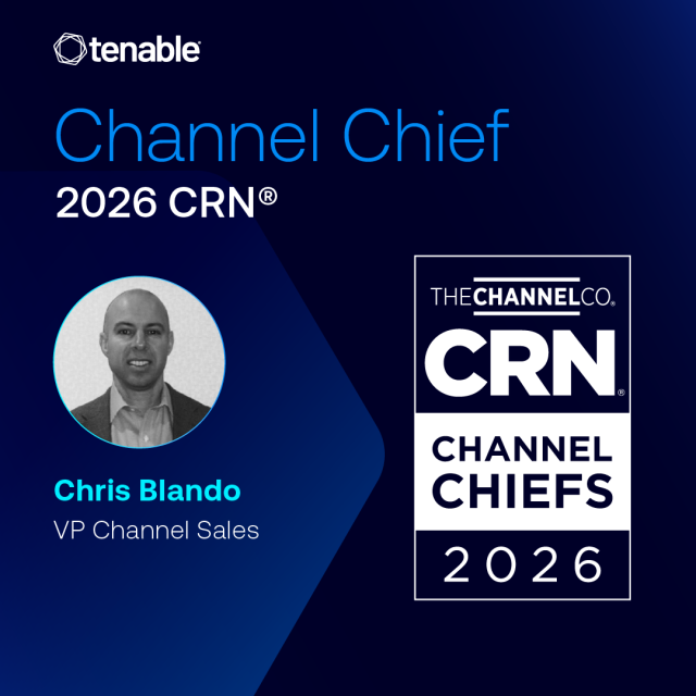 Minaperrot's tweet photo. Tenable is a 100% channel company. That’s why we’re proud to see three of our leaders recognized as #CRN 2026 #ChannelChiefs. Their commitment to a partner-first strategy is what allows us to scale, innovate, and close the exposure gap together. https://t.co/2Ob7vuluTw
