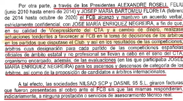 futbolgate_ES's tweet image. #CasoBarçaNegreira La investigación judicial por el presunto delito de corrupción deportiva no busca demostrar el pago directo a árbitros individuales por partidos específicos. El núcleo del proceso es determinar si Enríquez Negreira, en su condición de vicepresidente del Comité…