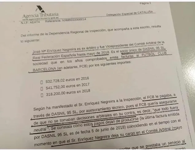 futbolgate_ES's tweet image. #CasoBarçaNegreira La investigación judicial por el presunto delito de corrupción deportiva no busca demostrar el pago directo a árbitros individuales por partidos específicos. El núcleo del proceso es determinar si Enríquez Negreira, en su condición de vicepresidente del Comité…
