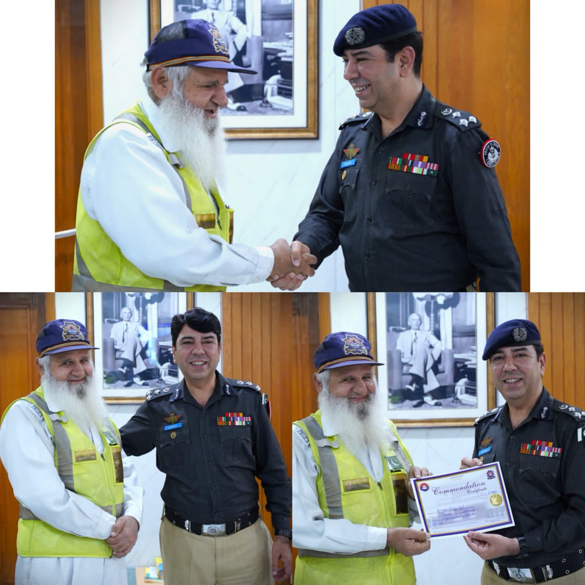 Khitrafficpol's tweet image. ڈی آئی جی ٹریفک کراچی مظہر نواز شیخ کی جانب سے کلفٹن ٹریفک سیکشن میں تعینات کانسٹیبل نمبری 4655 روشن گل کو اپنی ذمہ داریاں احسن طریقے سے انجام دینے پر سی سی سیکنڈ اور نقد انعام سے نوازا گیا۔
#karachitrfficpolice #proudtoserve  #goodjob #Appreciations #cashreward