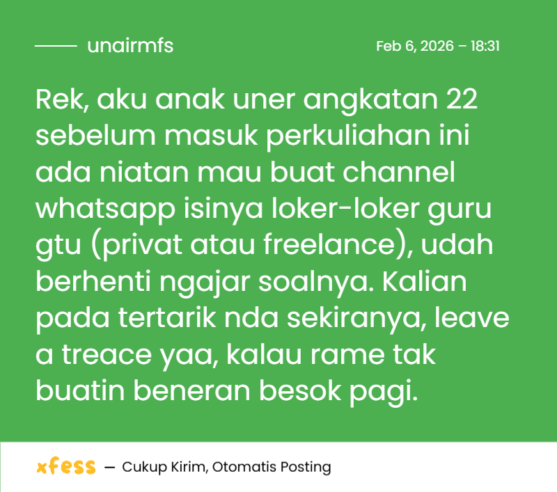 UNAIR MENFESS (SEMUA BISA KIRIM MENFESS!) tweet media