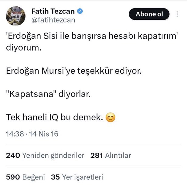 sumiskam's tweet photo. @fatihtezcan @EmniyetGM Ulan g.t..hesabını niye kapatmıyon? Hani söz vermiştin https://t.co/FrMQElmb1C