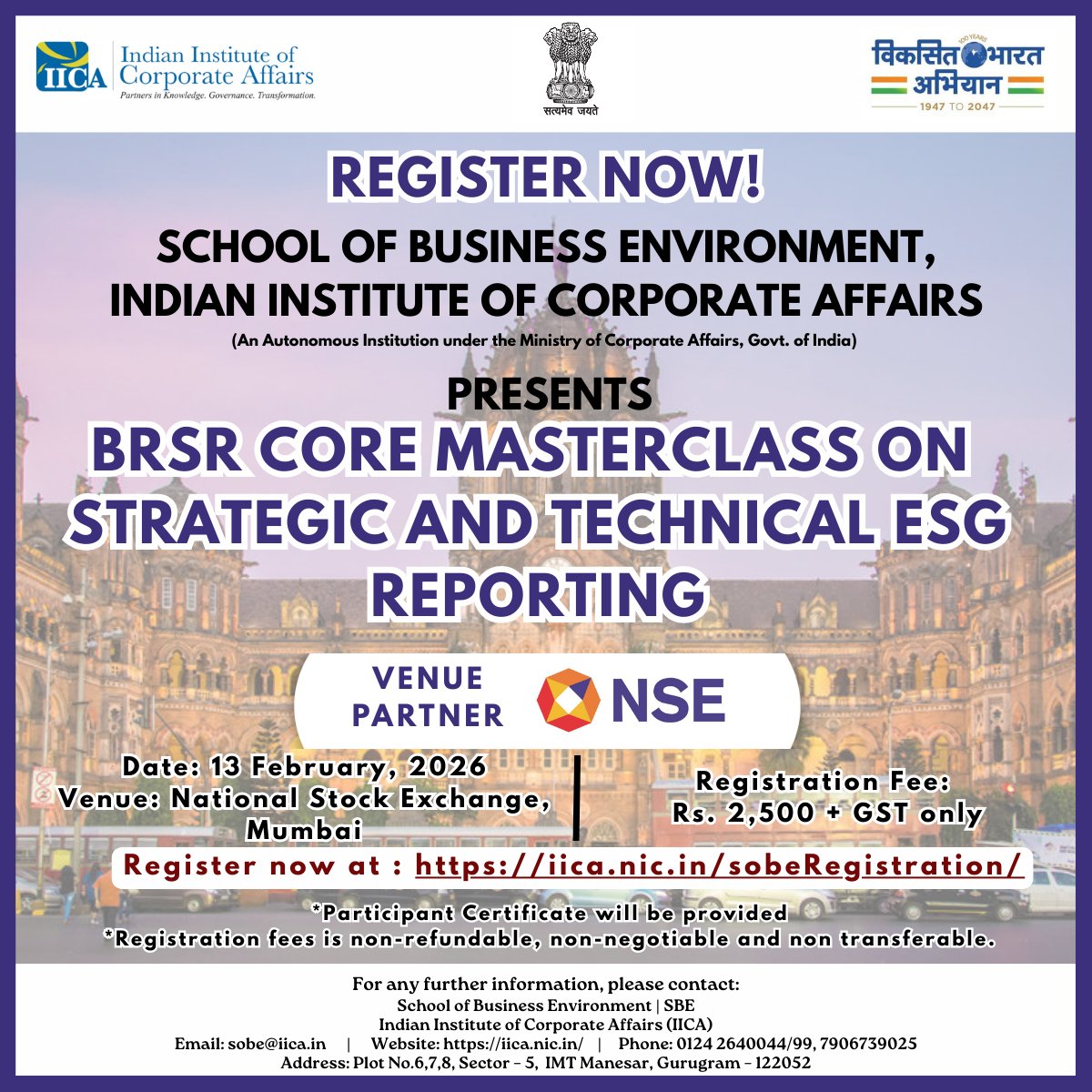 Indian Institute of Corporate Affairs tweet media