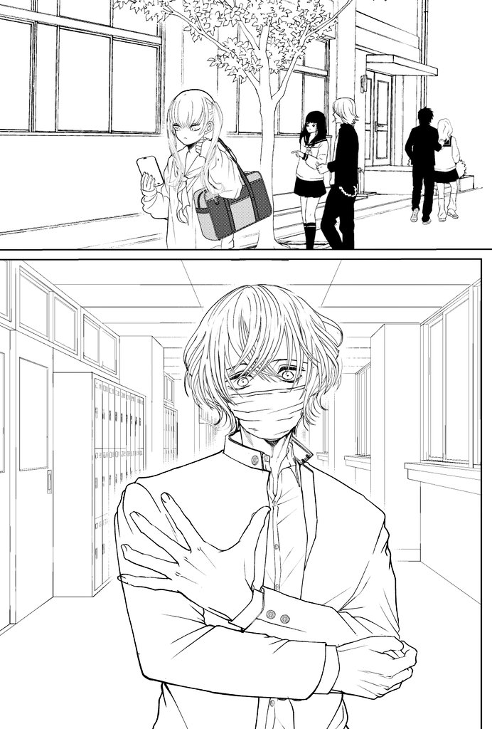 #創作漫画 
#クリスタ 
今日から、ぼちぼち漫画再開〜🦭✨️お弁当漫画の2ページ目です。
２コマ目の男子の名前は
竹久龍一🎍
性格はプライドを傷付けられると、
手が出やすい。キレやすい…。
しかし、しっとりしたイメージが欲しくて、竹久夢二さんをイメージに混ぜ混ぜ…。金曜日お疲れ様です💃