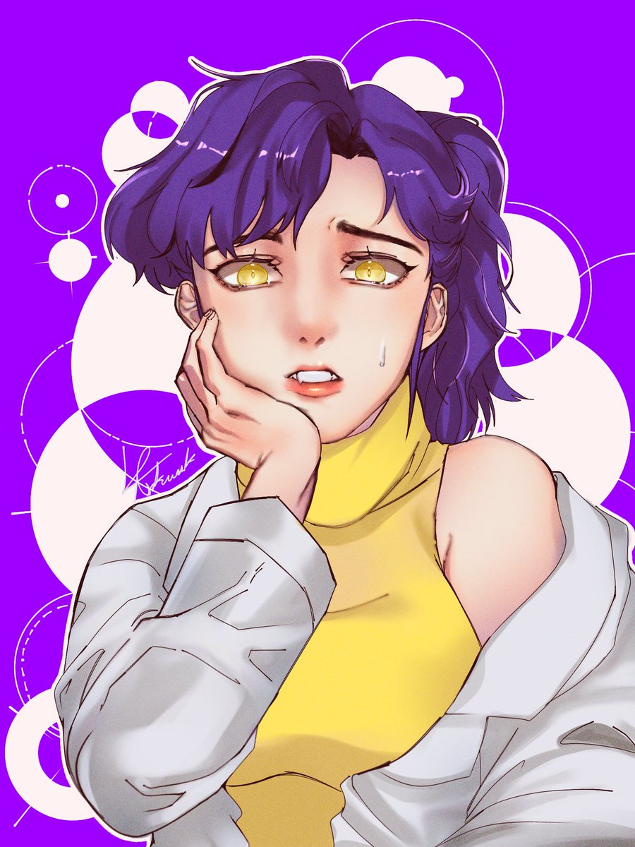 OnlyDayweek7890's tweet photo. Linda!!
She lost her glasses. Help her find them.
#ocart 
#VIOLAP
#purple https://t.co/SPozHFOb9h