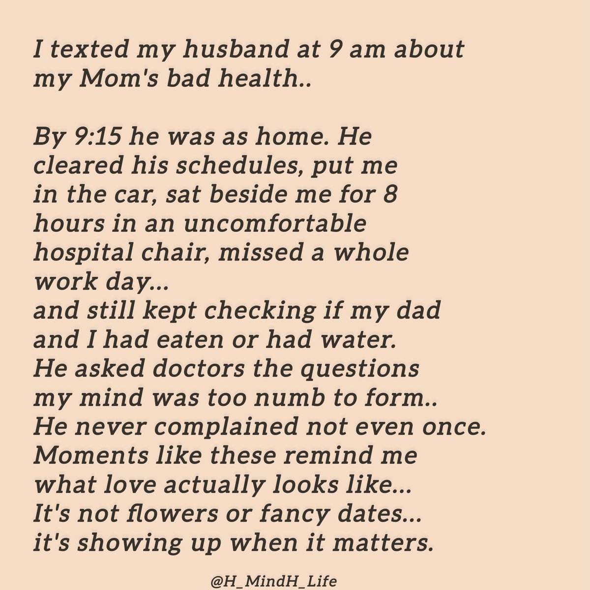 H_MindH_Life's tweet photo. True love is presence, not promises. https://t.co/HjbHNjg5Wo