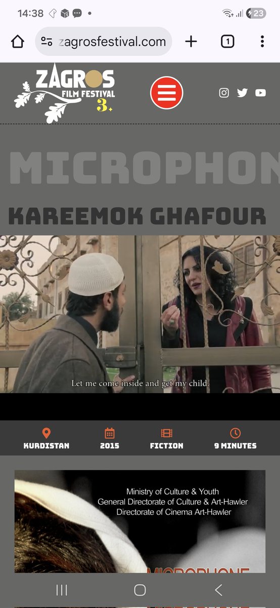 Microphone ile başladım 🥰😍

Zagros Film Festival 3 

zagrosfestival.com/microphone/