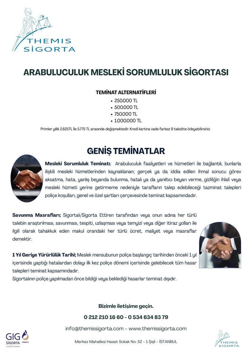 Arabuluculuk Mesleki Sorumluluk Sigortanızı hala yaptırmadınız mı?
Detaylı bilgi ve poliçe almak için gönderiyi inceleyebilir, bizlere ulaşabilirsiniz. #arabulucu #arabuluculuk #arabuluculuksigortası #sigorta #avukat #arabulucuavukat #police