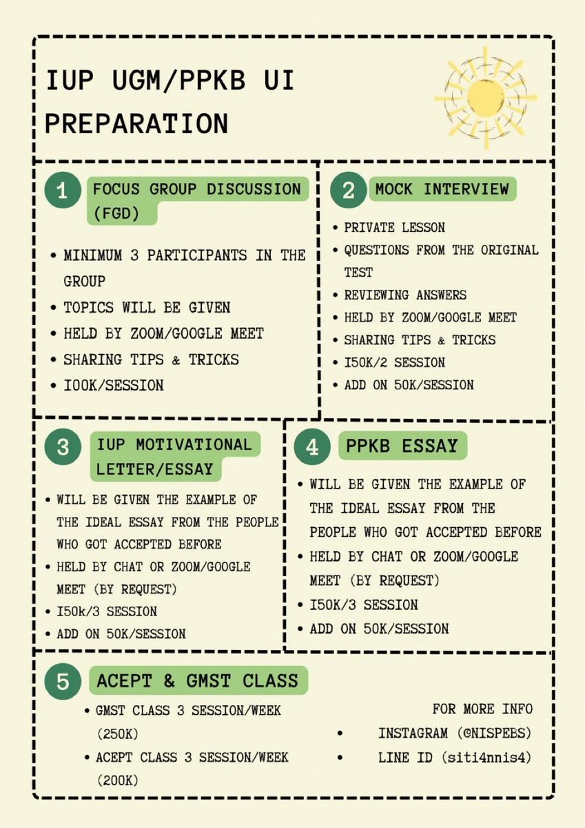 🚀IUP UGM/TS UI/PPKB UI Preparation🚀 tweet media