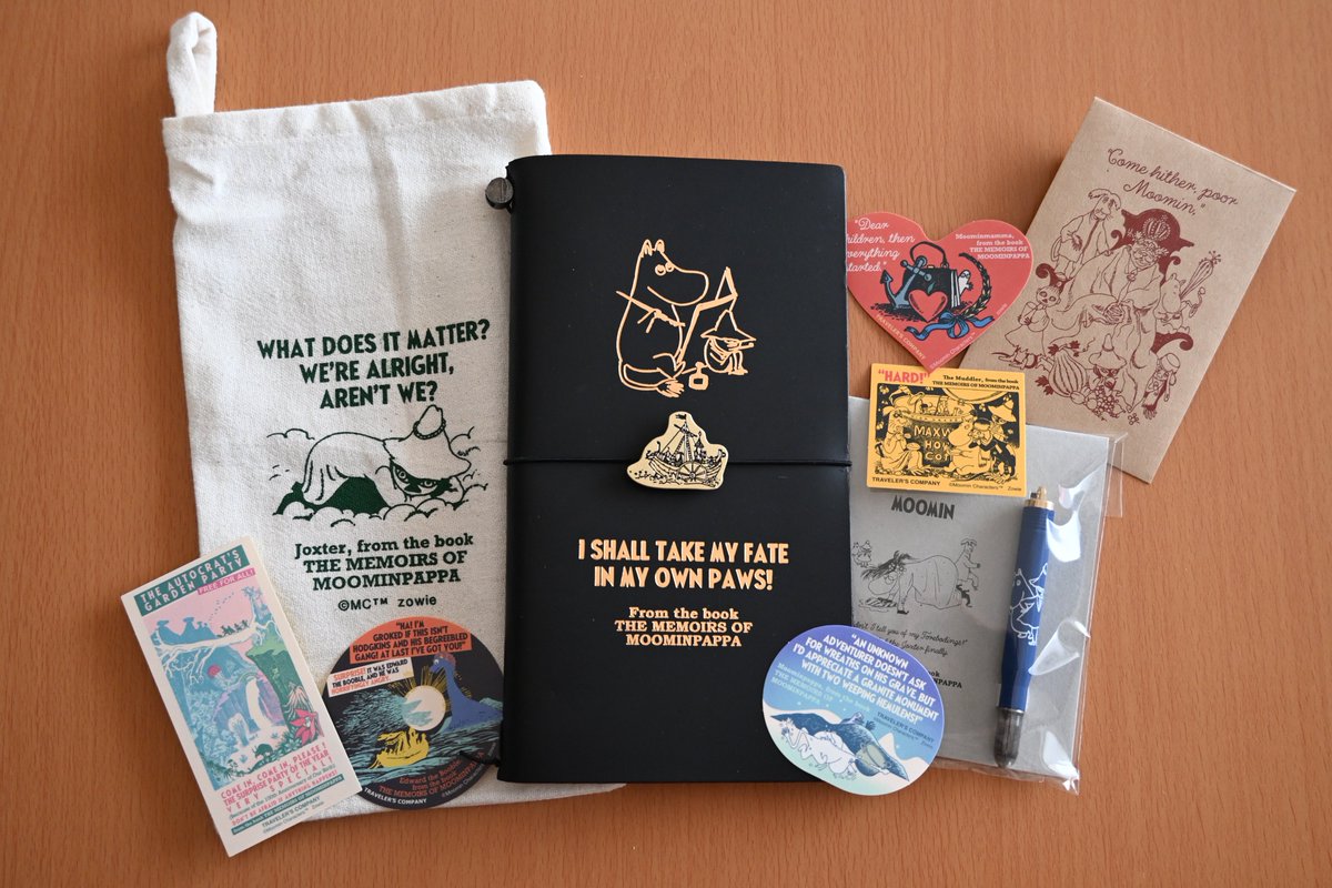 ムーミンパパの思い出仕様のトラベラーズノート届いた！