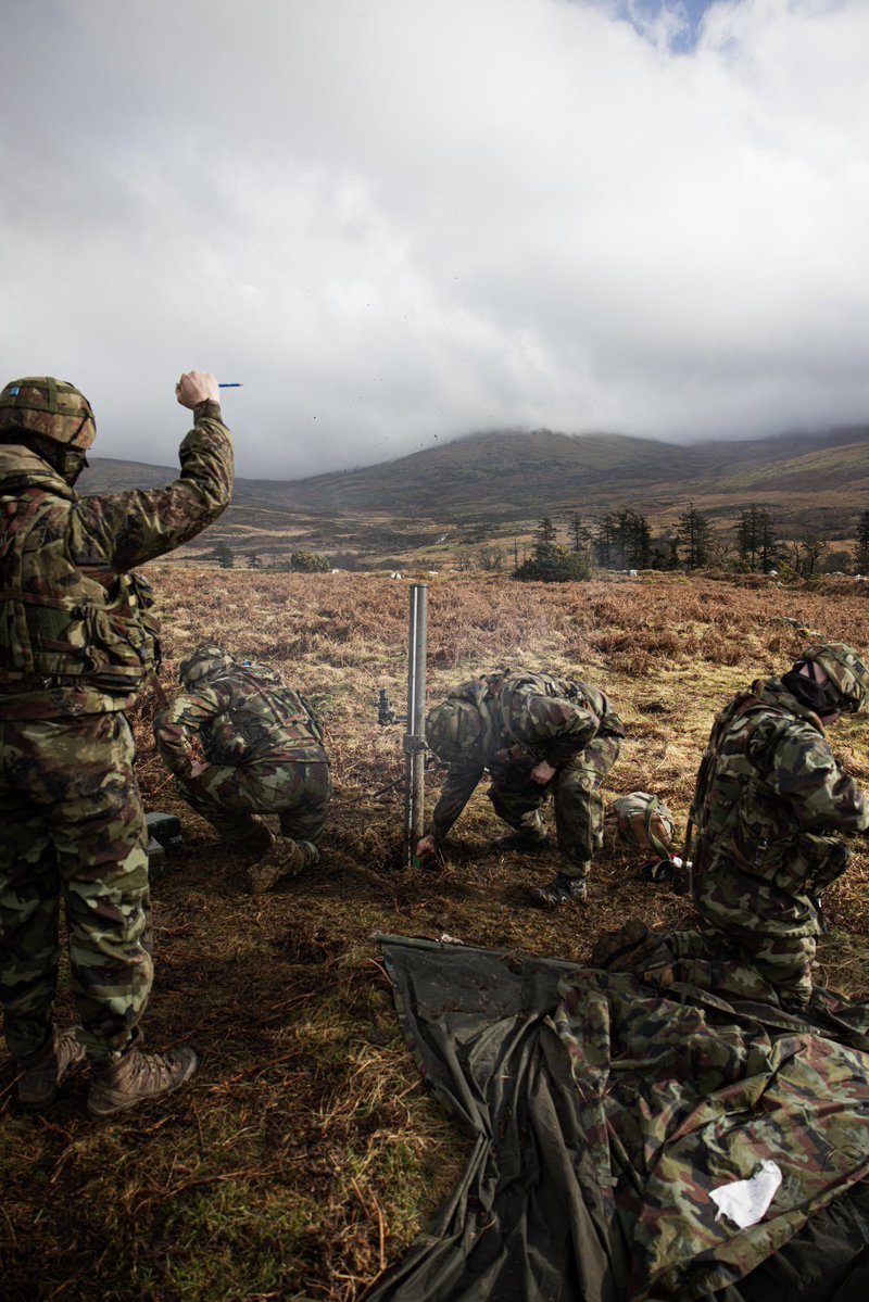 defenceforces's tweet image. Precision. Leadership. Expertise.

This week the 81mm LBLM Mortar Instructor Course held a shoot in the Glen of Imaal, Co. Wicklow. 

Building capability through professionalism, competence and teamwork.

#ÓglaighnahÉireann #DefenceForces #MilitaryTraining