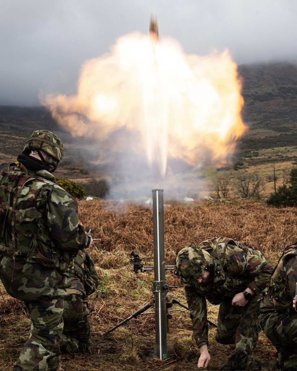 defenceforces's tweet image. Precision. Leadership. Expertise.

This week the 81mm LBLM Mortar Instructor Course held a shoot in the Glen of Imaal, Co. Wicklow. 

Building capability through professionalism, competence and teamwork.

#ÓglaighnahÉireann #DefenceForces #MilitaryTraining