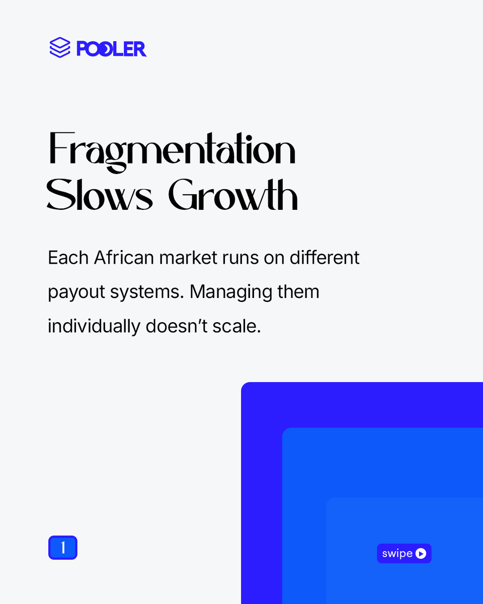 Poolerapp_'s tweet photo. Fragmentation doesn’t scale.

Pooler is being built as payout infrastructure for global businesses operating across African markets.

Currently building. Follow along.

#Pooler #UsePooler #Africa #EmergingMarket #Fintech https://t.co/CETFfGVcMe