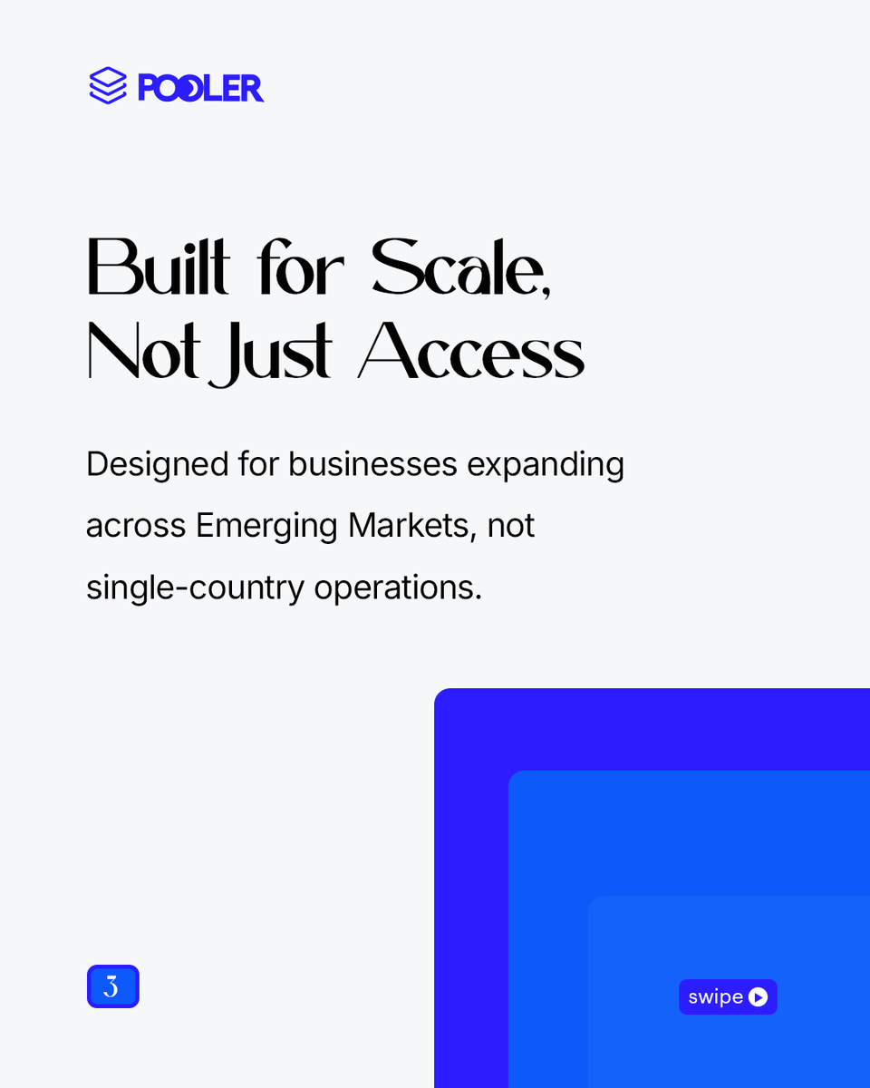 Poolerapp_'s tweet photo. Fragmentation doesn’t scale.

Pooler is being built as payout infrastructure for global businesses operating across African markets.

Currently building. Follow along.

#Pooler #UsePooler #Africa #EmergingMarket #Fintech https://t.co/CETFfGVcMe