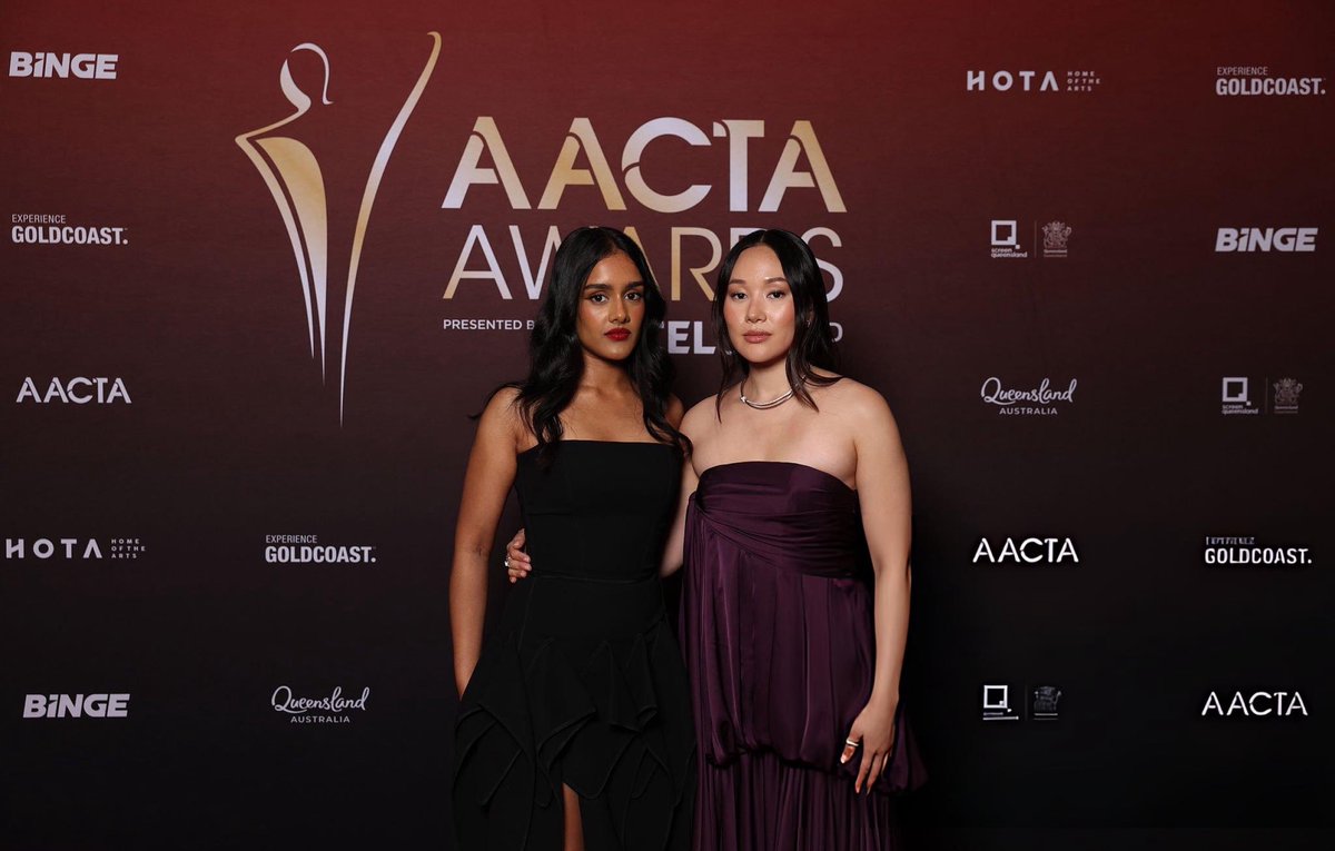 Yerin Ha and Shabana Azeez at the 2026 AACTA Awards 💖