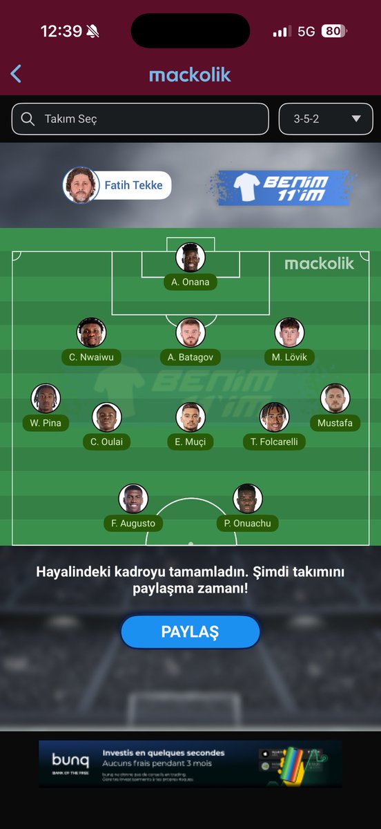 Şu anki güncel durumlarla beraber hocanın elindeki kadro başka da bişey oynamaz. Şunu da oynatacak hoca lazım. Başka da oynamaz bu takım 👍