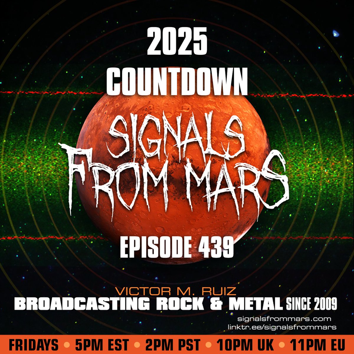 vmr907's tweet image. Signals From Mars – Episode 439
Fan-voted Top 10 albums of 2025 revealed live.
🎧 signalsfrommars.com/2025-albums-co…

#SignalsFromMars #HardRock #HeavyMetal