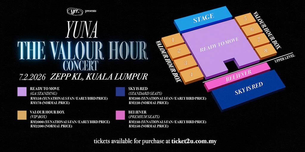 dprspex's tweet photo. HEY guys!!! Sorry last minute but I wanna let go 2 concert tickets of Yuna. Can't make it tomorrow. 😂

Concert: Yuna
Date: 07/02/26
Location: Zepp KL
Time: 4:00pm - 10:30pm
Standing Ticket Price: RM356 (RM178 per person)

DM if interested https://t.co/aY8exgI33Q
