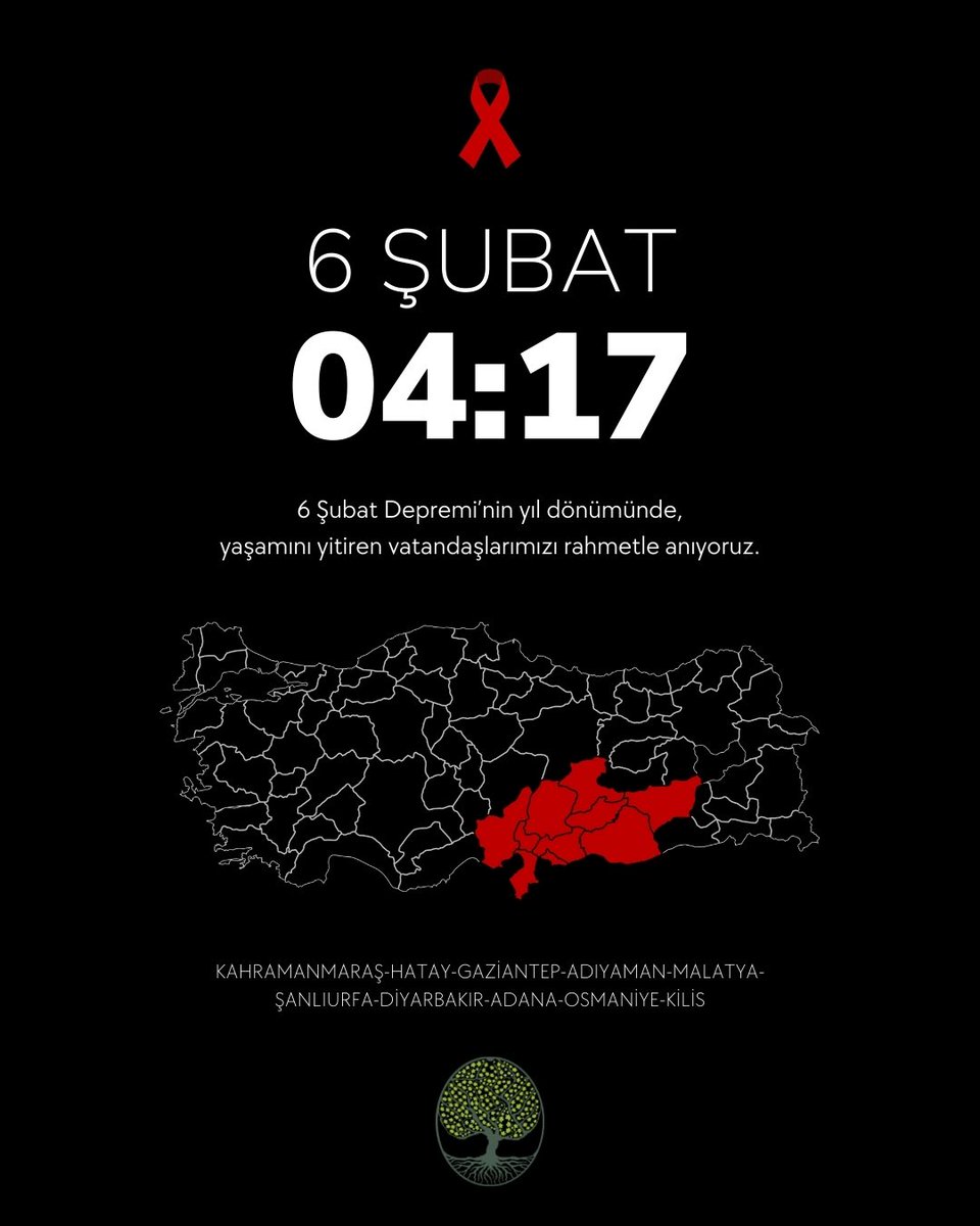 AkdemVakfi's tweet photo. 6 Şubat Depremlerinin Yıl Dönümünde

6 Şubat 2023’te yaşanan depremlerde hayatını kaybeden vatandaşlarımızı rahmetle anıyor; başta Hatay olmak üzere depremden etkilenen tüm bölgelere başsağlığı ve dayanışma duygularımızı iletiyoruz.

Depremin ardından, imkânlarımız dâhilinde Hatay’da yürüttüğümüz çalışmalarla depremden etkilenen çocukların ve ailelerin yanında olmaya gayret ettik.
Bugün de aynı sorumluluk bilinciyle, dayanışmayı sürdürmeye devam ediyoruz.

Unutmadan, unutturmadan;
iyileşme sürecine katkı sunmayı bir sorumluluk olarak görüyoruz.

#6Şubat #Hatay #Unutmadık #Dayanışma #Birlikte