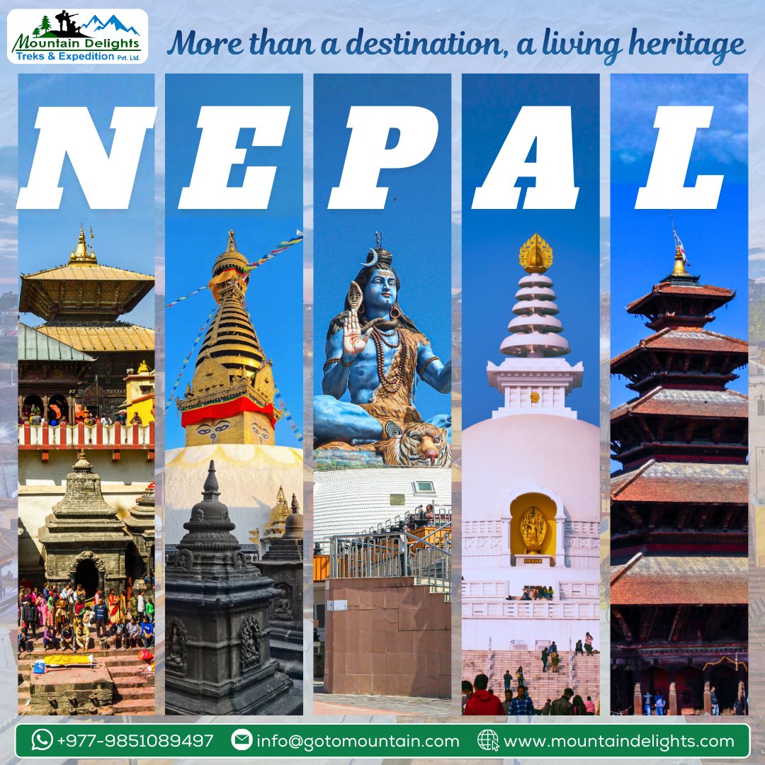 DelightsTrek's tweet photo. “Discover Nepal as a living tapestry of sacred monuments, timeless traditions, and vibrant culture that turns every visit into a deeply meaningful journey.”
🗓️ Booking Open!
📌Reserve your spot
📞Contact us now: +977-9851089497
Visit: https://t.co/1qOw618fe4 https://t.co/gEJxR6OBih
