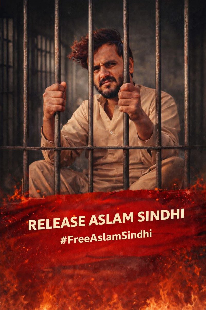 Let us introduce Mr. Aslam Sindhi a Medical Health Worker, who vanished on February 5, 2026, from Sehwan, Sindh. His abduction by Pakistani authorities has left us deeply concerned. #ReleaseAslamSindhi