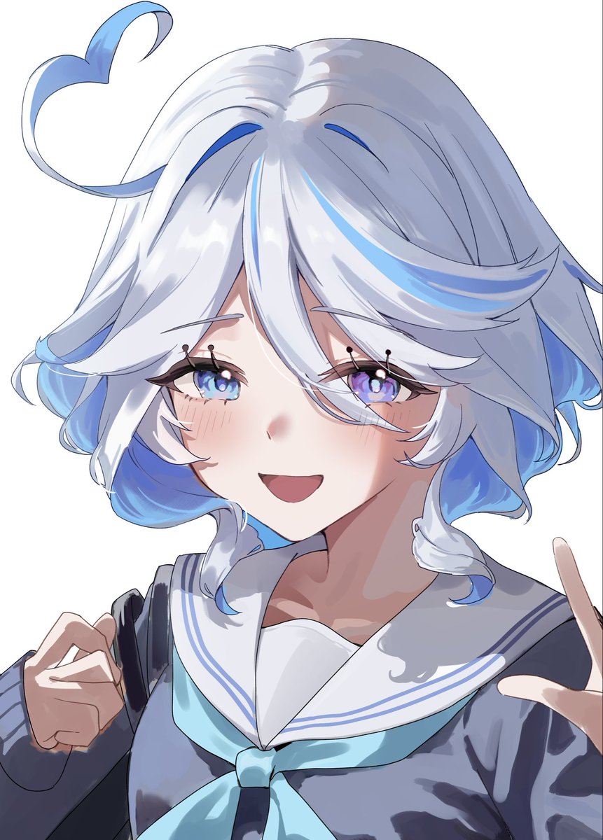 eiIHleeinQ8wzfl's tweet image. #原神 #フリーナ #Furina 
セーラー服フリーナ wip