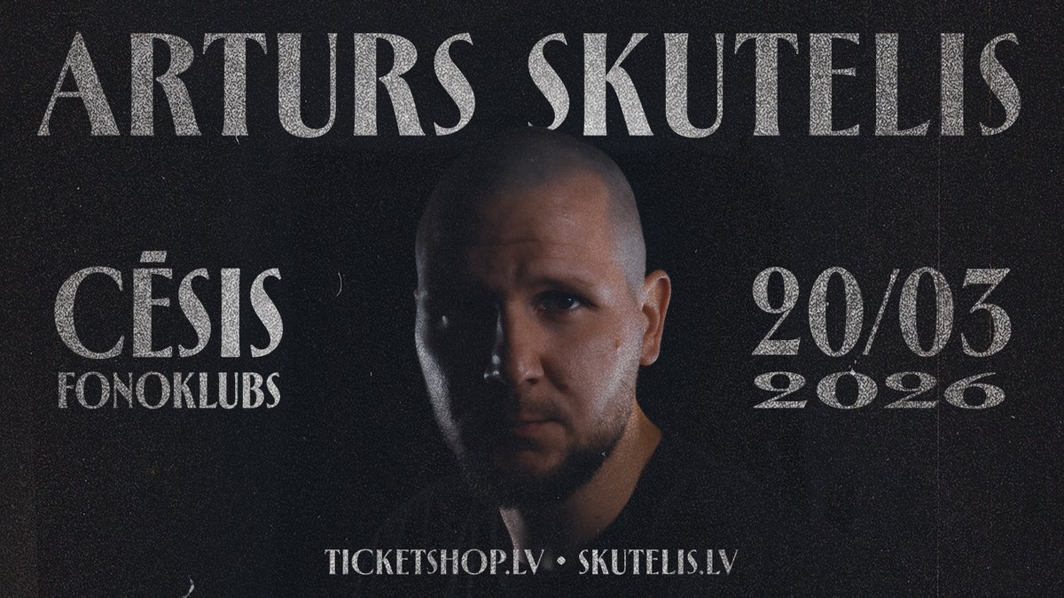 artursskutelis's tweet photo. 20. marts, Cēsis, @FonoKlubs &amp; Solokoncerts. Biļetes: https://t.co/7uaC6tNab8. 

Vairāk informācijas: https://t.co/yaD3nHLrhc.

Pirmās jeb “early bird” biļetes, kā ierasts, bija pieejamas Vēstuļu abonentiem. Vēstulēm var bez maksas pierakstīties šeit: https://t.co/qNeYQqZ6uI. https://t.co/62iBE2NjjK