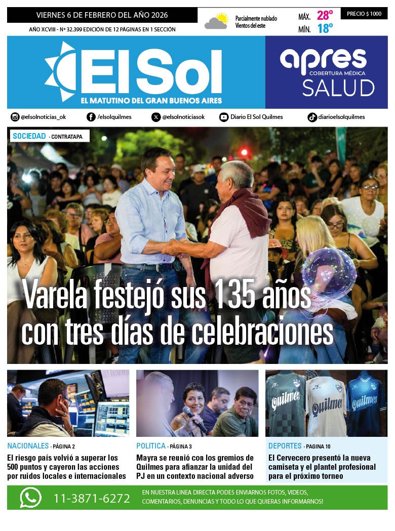 Buenos días! Les compartimos la edición digital del diario El Sol  del día de hoy. ☀️ 

drive.google.com/file/d/1yn-J0K…