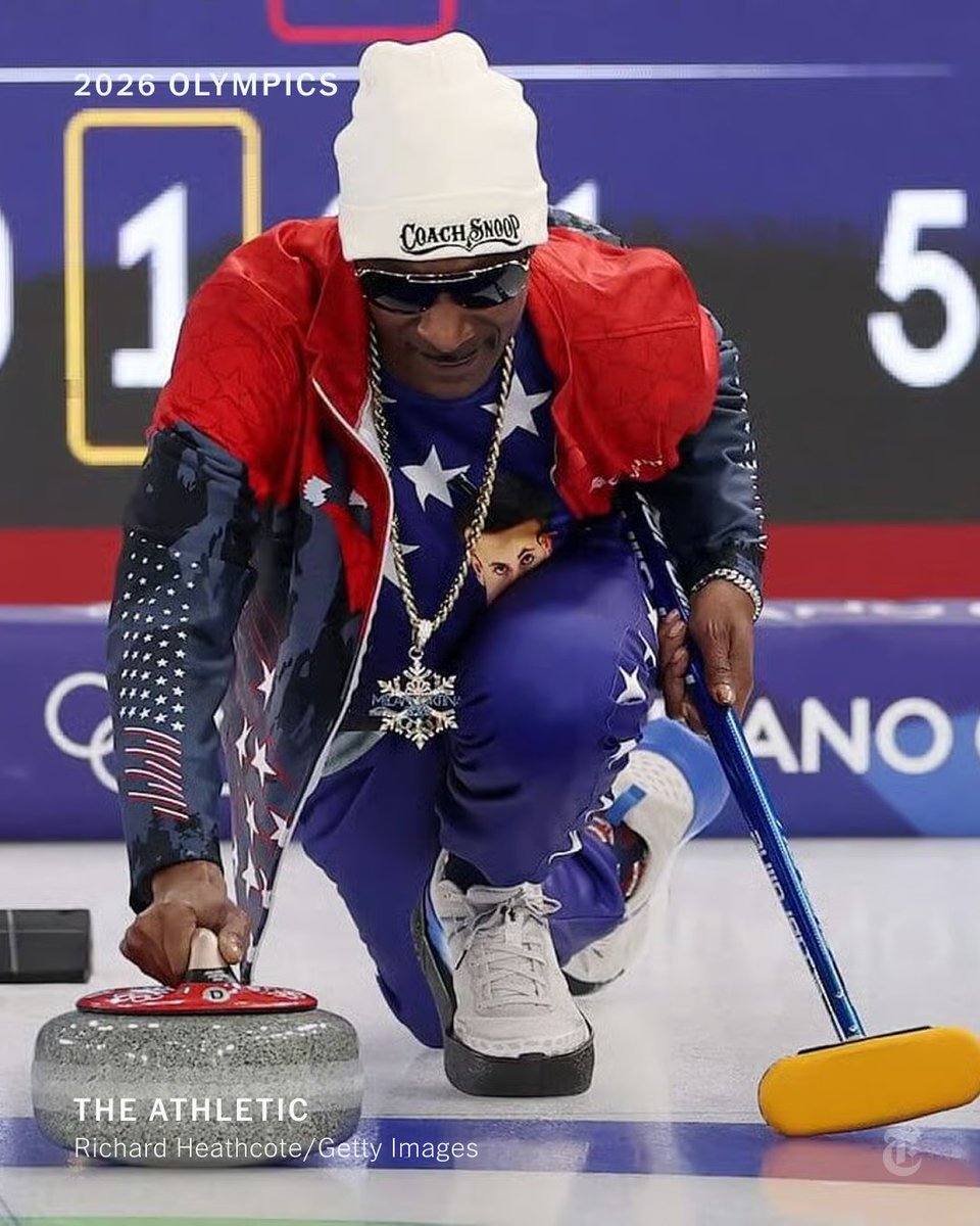 From <a href="/TheAthletic/">The Athletic</a>: Snoop Dogg attempted to learn curling at the Winter Olympics. nyti.ms/4r24lDj
