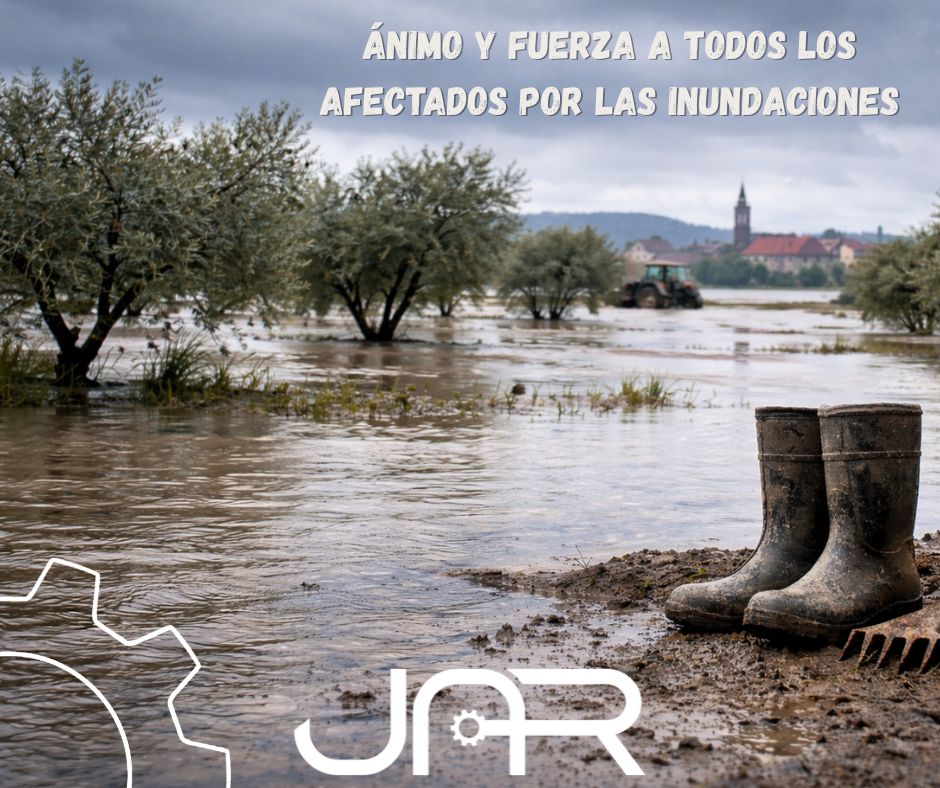 _jarirr_'s tweet photo. Desde 𝐉𝐀𝐑 mostramos nuestro apoyo y solidaridad con las personas, pueblos y agricultores afectados por las inundaciones provocadas por la reciente borrasca.

Ánimo y fuerza a todos los que están trabajando para salir adelante. 💙🌧️ https://t.co/n8AUJoyydj