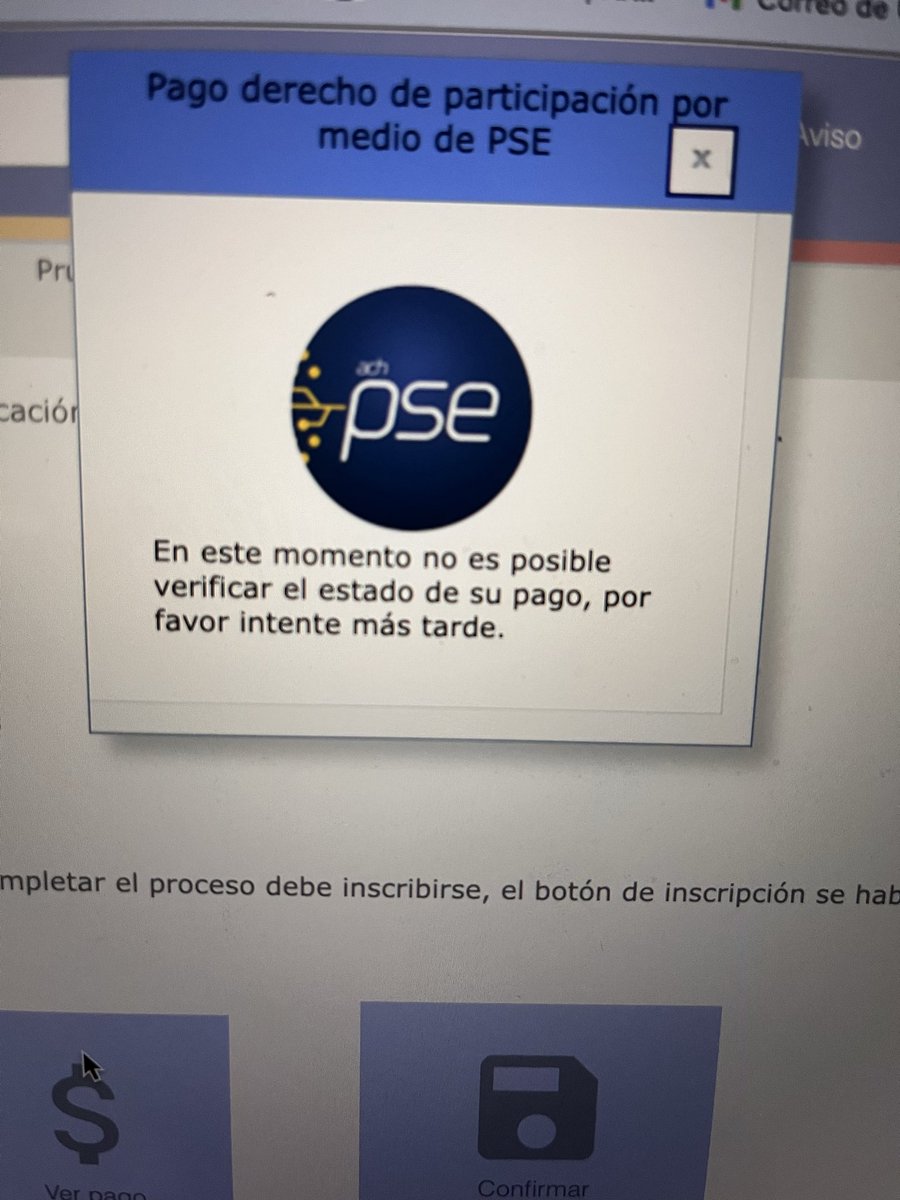 rayjimz's tweet photo. @CNSCColombia Estimada comisión se continúan presentando problemas con la confirmación del pago en la plataforma .. sin esta confirmación, están impidiendo la inscripción a la convocatoria https://t.co/A5rIOVqTrT