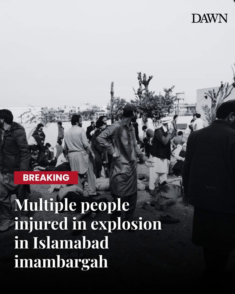 naila_turi's tweet photo. A heartbreaking incident has happened in Islamabad an explosion at an imambargah has left multiple people injured. The news is devastating, and our deepest sympathies go out to the victims and their loved ones. The tragedy has left the community in grief and sorrow. 💔 https://t.co/fLKHRRO0Bj