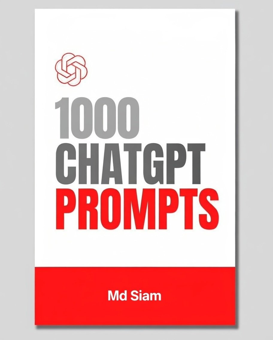 Code_Siam's tweet image. ChatGPT is insanely powerful.

But, without proper prompting its nothing.

That's why I built "1000+ GPT-4 Prompts":

• 1000+ Prompts
• 5000 AI Tools
• Full guide.

And for 24 hours, it's 100% FREE!

To get it, just:
1. Like
2. Reply "AI"
3. Follow me (so that I can DM)
