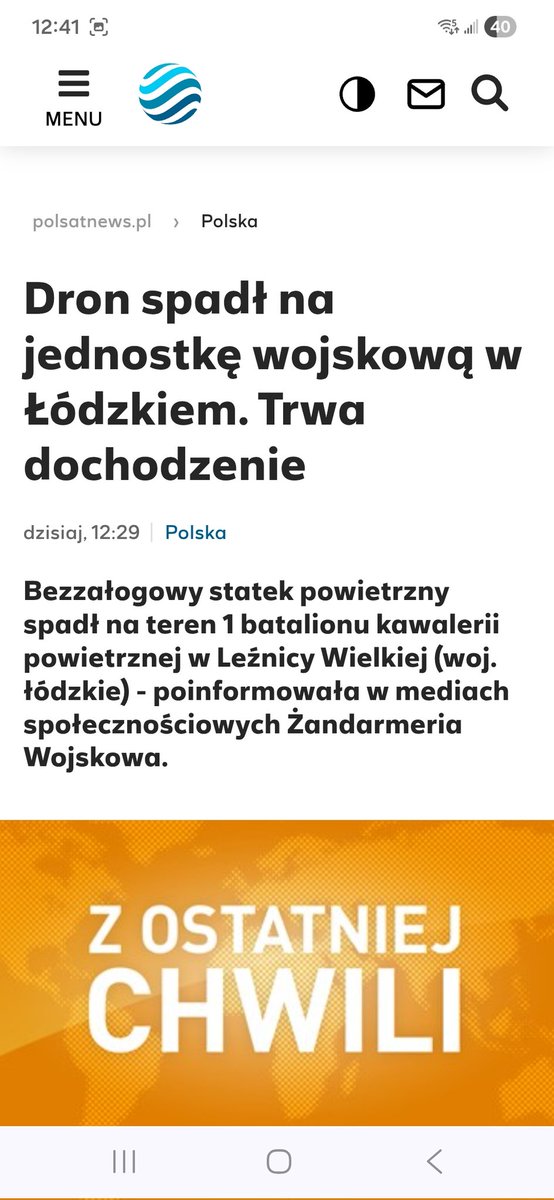 LadyInB43912586's tweet photo. Znowu?!

Kolejny statek bezzałogowy spadł?!
Na jednostkę wojskową?!
Coraz celniej ten #ZBiR trafia! - wprost w systemową dziurę bezpieczeństwa państwa.

Ewidendnie ktoś tu testuje naszą bezradność...! 🔥🇵🇱

#MON
#DORSZ https://t.co/LePxuw7NRk
