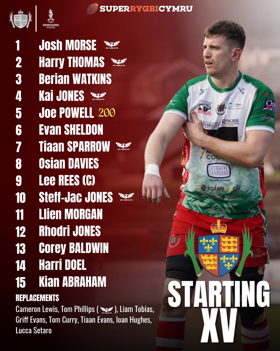 llandoveryrfc's tweet photo. 𝘾𝙔𝙃𝙊𝙀𝘿𝘿𝙄𝘼𝘿 𝙔 𝙏𝙄̂𝙈

Dyma eich Porthmyn i wynebu Pen-y-bont ar Ogwr yfori | Your Drovers to face Bridgend tomorrow

Rydyn ni’n ôl adref yn y cwpan, ac yn edrych ymlaen at deimlo eich cefnogaeth unwaith eto! | We’re back home in the cup, and looking forward to feeling your support once again!

Congratulations from all of us within the club to @joe_powell8 as he is set to make his 200th Drovers appearance! Llongyfarchiadau Joe!

⏰ - 1:30 Kick-Off
🗓️ - 7th February 2026
🏡 - Church Bank, Llandovery, SA20 0BA

#YmlaenYPorthmyn #Drovers #Llandovery #Rugby #Rygbi 

🔴🟢⚪️