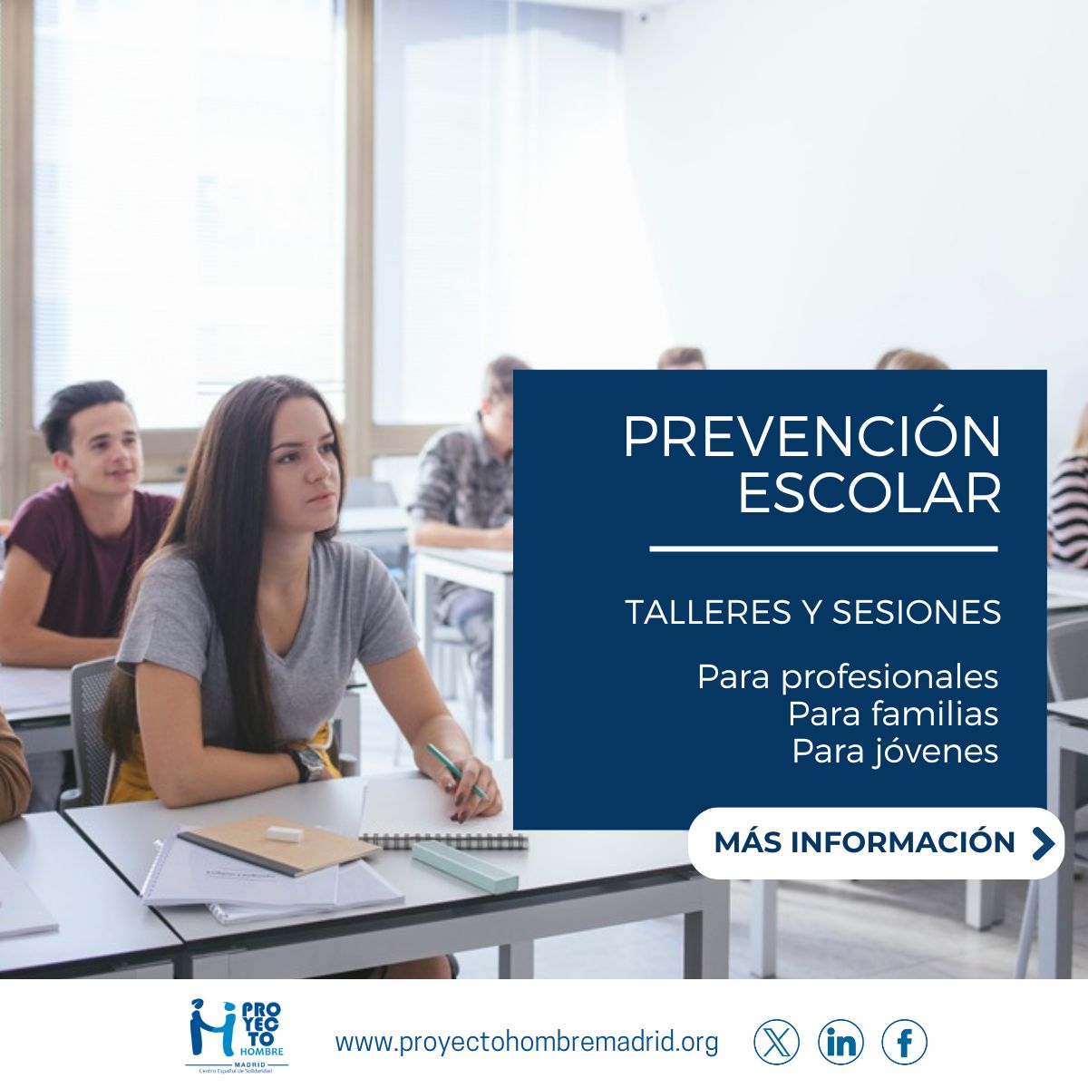 En España, las edades medias de inicio en el consumo de sustancias (alcohol, tabaco, cannabis e hipnosedantes) se sitúan entre los 13,9 y los 14,8 años. 
 
✅ ¡La prevención marca la diferencia!
 
Conoce nuestros programas de prevención:
🔗 bit.ly/3K46r4P
 
📞 915420271