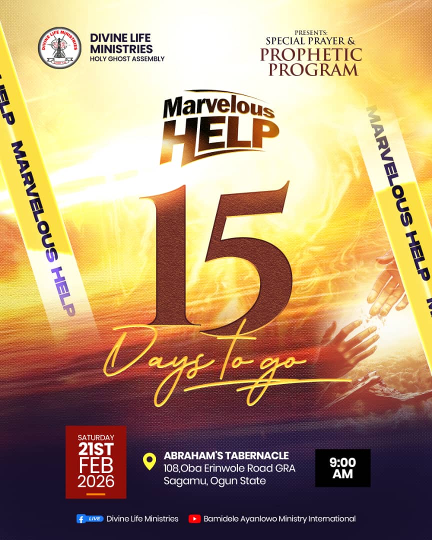 Dlmofficial_'s tweet photo. 15 days to destiny help.
Halfway in, heaven is already moving.
Marvellous help is closer 🔥 https://t.co/tNFu6AnhuR