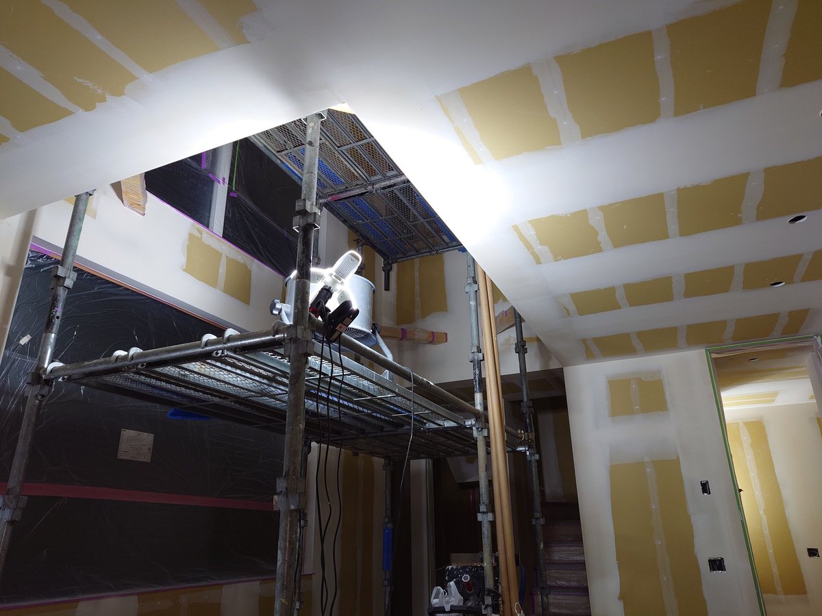 ShinkensoDW's tweet image. シンプルモダンな家×ドライウォール&amp;amp;塗装仕上げ。個人的に好き。
仕上がりを見たかった。。。
＃Drywallfinish