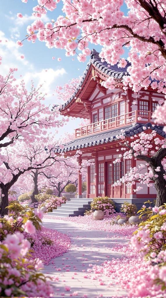 Pink petals floats in sunny air
Spreading spring joy everywhere

Wishing you a happy day 🫶💯
#cherryblossom  I❤️Japan