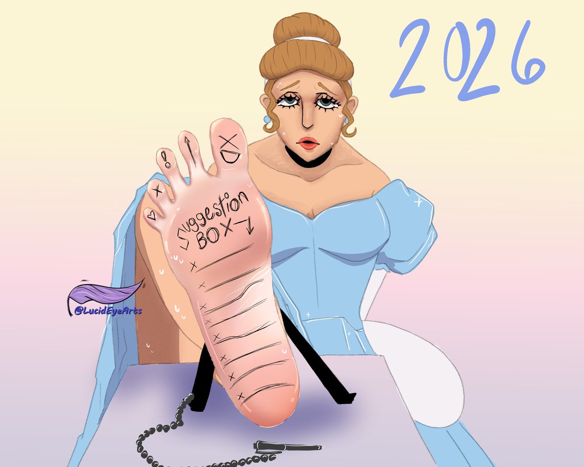 LucidEyeArts's tweet photo. This year's suggestion box is up.  I normally only post these on DV, but 🤷🏽‍♀️
#feetِ #tickling https://t.co/QDgSXkAuPD
