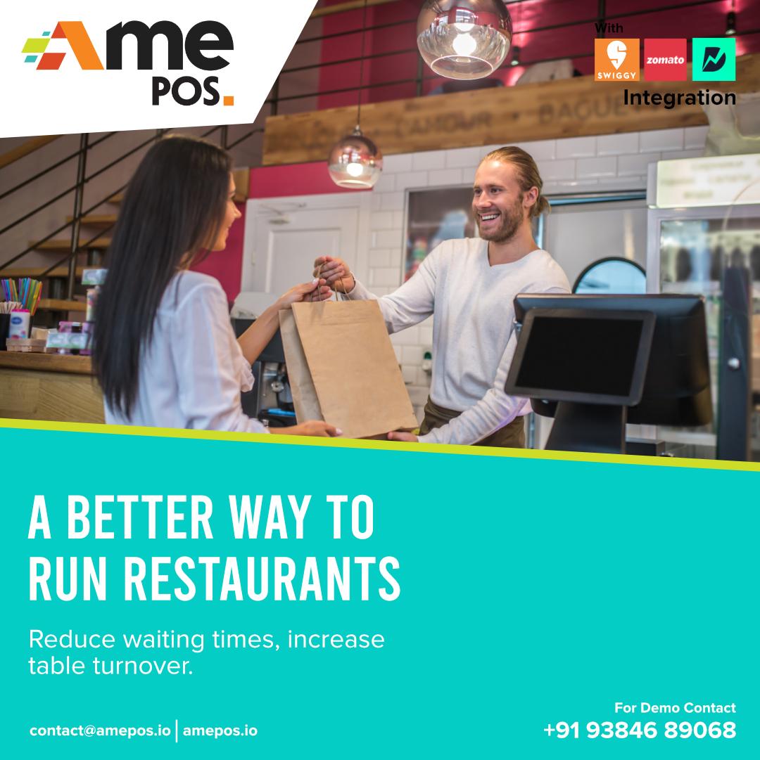 A Better Way to Run Restaurants
Reduce waiting times, increase table turnover. ⏱️

Keep customers smiling with quick service. 😊
Manage staff and reports effortlessly. 📊

All powered by AMEPOS! ⚡
 #AMEPOS #RestaurantGrowth #QuickService #POSMagic