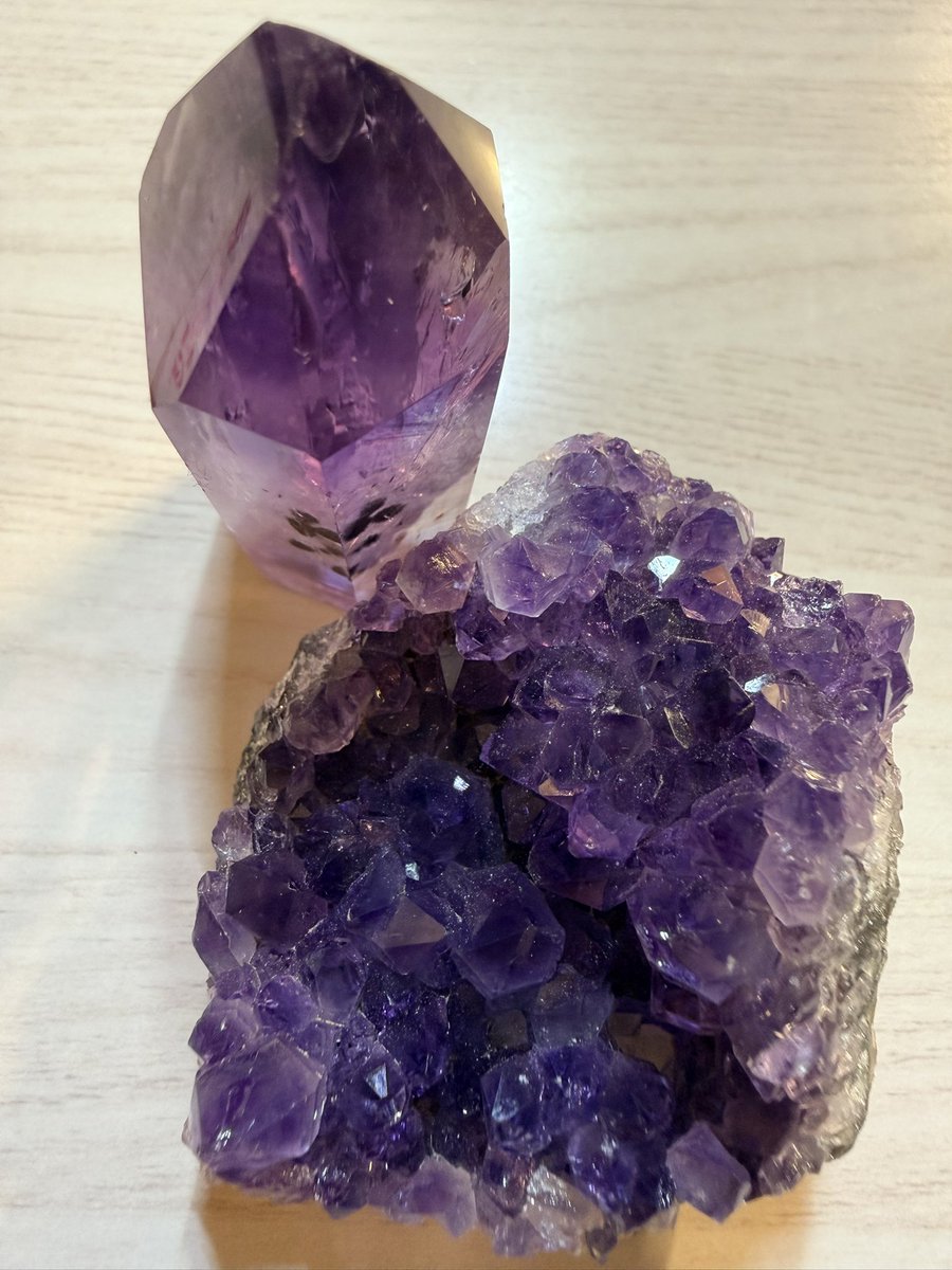 アメジスト、綺麗だなぁ。 エレスチャルとアメジスト、 ポイントと