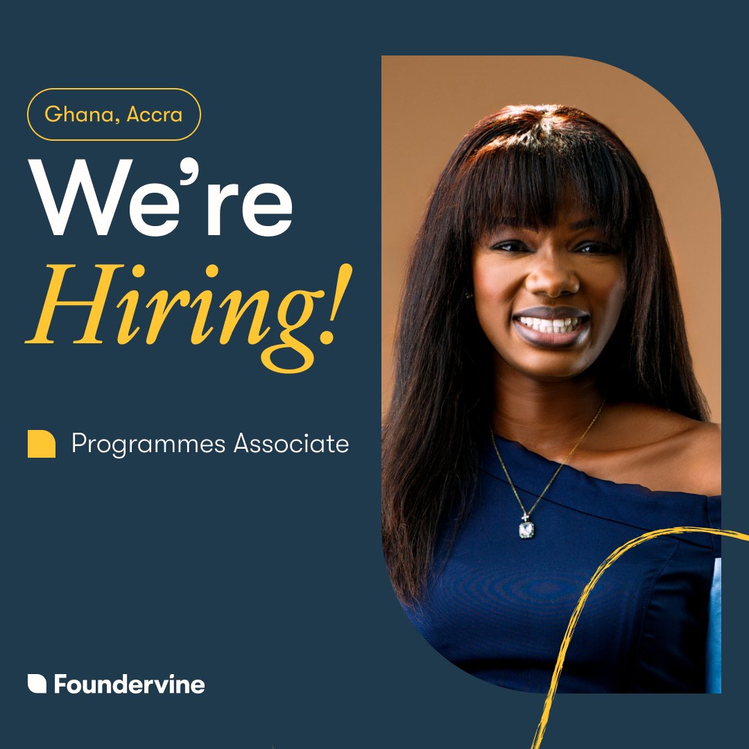 🚀New Career Opportunity🚀

Foundervine is seeking a driven Programme Associate to support the delivery of our key initiatives across the UK and help bring our strategic plans to life.

Apply now: eu1.hubs.ly/H0rxwVH0

#NowHiring #ProgrammeAssociate #Foundervine
