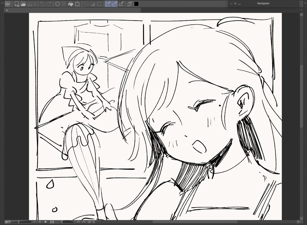 Adding manga panels to an empty background immediately improves the feeling of the artwork I feel! ⟡