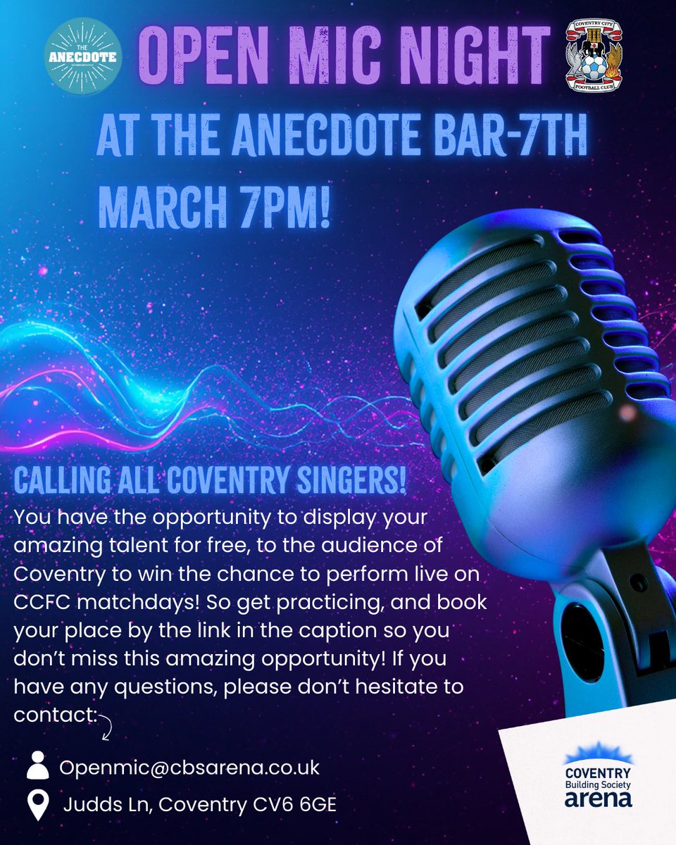 Coventry Building Society Arena tweet media